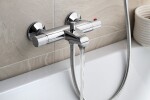 AQUALINE - ACTION nástěnná vanová termostatická baterie, chrom MB106