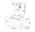 FRANKE - Smart Odsavač par FPJ 615 V BK/DG A, šířka 60 cm, černé sklo/šedá grafika 330.0573.294