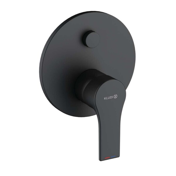 KLUDI - Zenta SL Baterie pod omítku pro 2 spotřebiče, matná černá 487593965