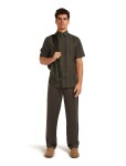 ICEBREAKER Mens Mer 125 CL Steveston SS Shirt Plaid, Dark Loden/Bittersweet velikost: XL