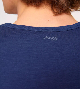 Pánské tričko GO Shirt O-Neck Regular Fit VINTAGE DENIM modrá 00QF SLOGGI Barva: BLUE, Velikost: