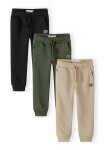 Tepláky chlapecké s elastickým pasem a stahovací šňůrkou 3pack Minoti 29FLEECE203 - 104/110 | 4/5let