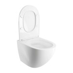 OMNIRES - OTTAWA COMFORT Závěsná mísa SILENT POWER™ sedátko SOFT, 54 x 37 cm, bílé lesk OTTAWACSPMWBP