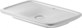 DURAVIT - Puravida Umyvadlová mísa bez přepadu, 70x42 cm, WonderGliss, bílá 03707000001