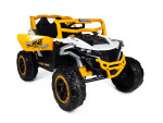 Mamido Elektrické autíčko Buggy Racing Speed 22 bílé | 4x4 | 12V10Ah | 180W | EVA | LED | 2,4Ghz | ECO kůže