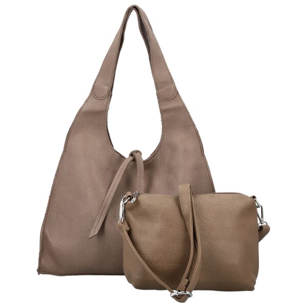 Trendy dámský koženkový set kabelek Winona, taupe