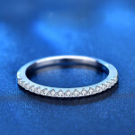 Royal Fashion stříbrný prsten HA-XJZ048-SILVER-MOISSANITE Velikost: 6 (EU: 51-53)