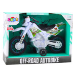 Mamido Motorka Crossbike Off-Road s efekty bílá