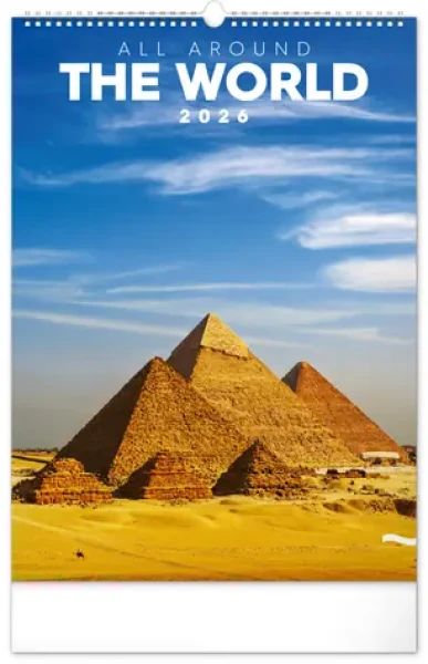 NOTIQUE Nástěnný kalendář Světové monumenty 2026, 33 x 46 cm (PGN-35512-L)