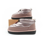 D.Franklin sněhule dámské zimní módní zateplené boty rose gold dámské 37