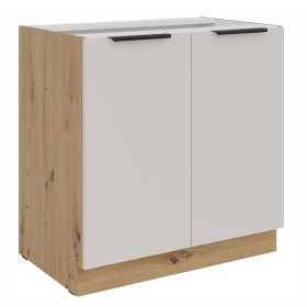 Spodní skříňka Solea 80 D 2F BB Barva korpusu: Dub artisan, Barva dvířek: Kašmír