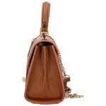 Elegantní dámská kožená kabelka do ruky Armina, koňaková