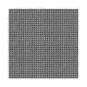 BRIXIES Plus 225.011 Základní podložka na stavění - tmavě šedá 25,5 x 25,5 cm
