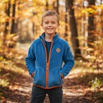 Mikina chlapecká chlupatá se stojáčkem, Pidilidi, PD1139-04, modrá - 98 | 3roky