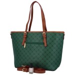 Trendová dámská koženková kabelka přes rameno Laila, zelená