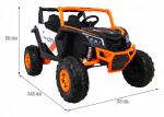 Mamido Elektrické autíčko Buggy UTV-MX 24V 800W 4x4 oranžové