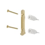 Zlatá roztažitelná garnýž 107-305 cm Umbra LOOP