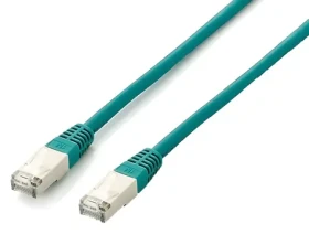 Equip Cat6a S/FTP zelený / Patch kabel / RJ-45 / 0,5 m / PoE / LSZH plášť (605647)