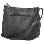 Módní dámská koženková crossbody kabelka Oresta, šedá