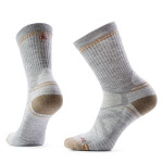 Dámské merino turistické ponožky SMARTWOOL Women's Hike Light Cushion Crew Socks, Lightgreywhite velikost: 34-37 (S)