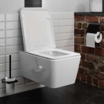 HANSGROHE - EluPura Q Závěsné WC se sedátkem SoftClose, Rimless, AquaChannel Flush, bílá 60293450