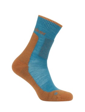 Pánské merino turistické ponožky ICEBREAKER Mens Hike+ Medium Crew, Topaz/Trail velikost: 39-41,5 (S)