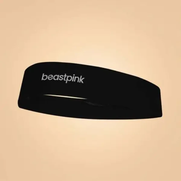 Sportovní čelenka Black - BeastPink (černá) (85648-1-single_variant)