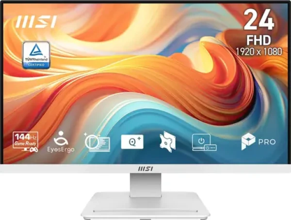 23,8" MSI PRO MP241W E14V bílá / Monitor / VA / FHD / 144Hz / 1ms / HDMI + DP / VESA (PRO MP241W E14V)