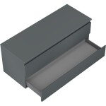 MEXEN/S - Orio koupelnová skříňka pod umyvadlo 120 cm s deskou, 2 zásuvky, grafit mat 91A10-12047-2-BFFC66