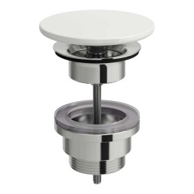 Laufen - Living Neuzavíratelná výpust s keramickou krytkou, bílá H8981880000001