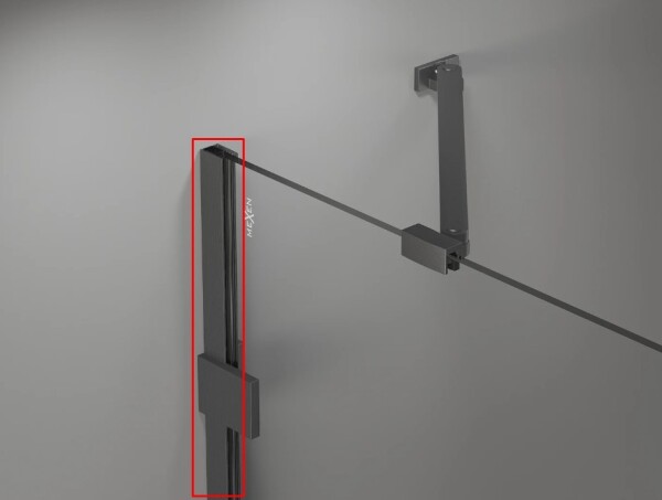 MEXEN - LUNAR nástěnný profil grafit kartáčovaná 897-00-66