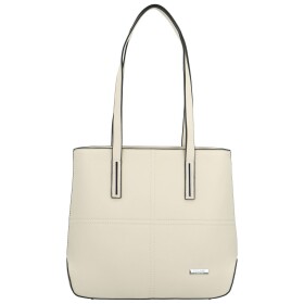 Moderní dámská kabelka na rameno Delami Glimmer, světle krémová