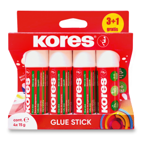 Lepicí tyčinka Kores 15 g, balení 4ks