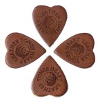 Timber Tones Leather Tones Heart Brown Leather 4-Pack