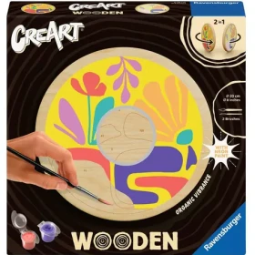 Ravensburger CreArt Wooden – Organické vibrace (dřevěná) – malování podle čísel