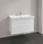 VILLEROY & BOCH - Collaro Umyvadlová skříňka, 95x55x44 cm, 2 zásuvky, Glossy White C01100DH