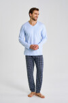 3477 PÁNSKÉ DLOUHÉ PYŽAMO MARK 5XL-6XL JEANS 6XL