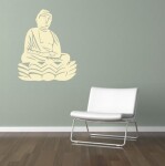 Samolepka Buddha Barva: fialová, Velikost: 80 x 60 cm