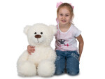 Plyšový medvěd Plush Friends 65 cm - bílý
