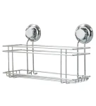 Compactor Bestlock Polička do koupelny s přísavkami chrom / bez vrtání / až 12kg (RAN7819)