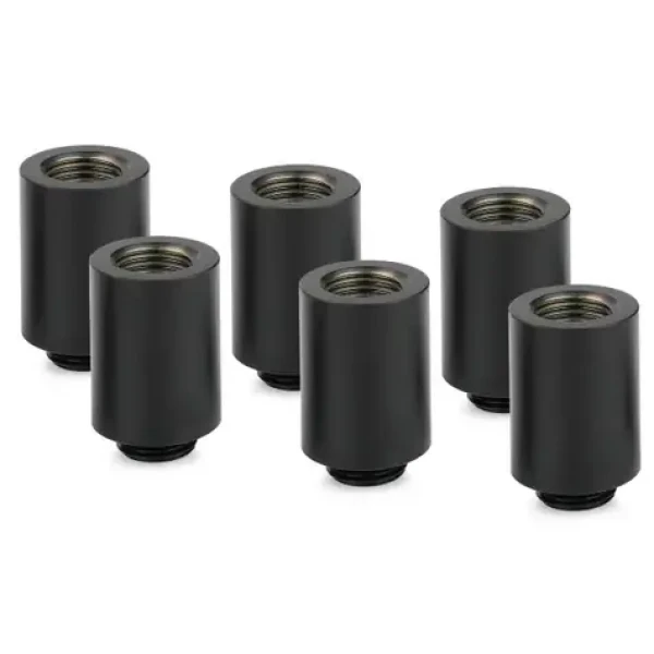 Thermal Grizzly DeltaMate MF28 černá / Prodlužovací kabel / vodní chlazení / G1/4" / sada 6 ks (TG-DM-FIT-6008)