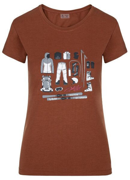 Dámské funkční tričko TORNES-W Tmavě červená - Kilpi 46