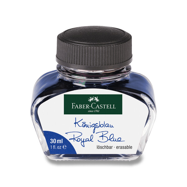 Faber - Castell Inkoust ve skleněné lahvičce - modrý 30 ml