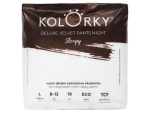 Kolorky Deluxe Velvet Pants Night Sleepy noční dětské kalhotkové ekoplenky L 8-13 kg 19 ks