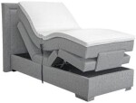 BLANÁŘ NÁBYTEK, a.s. Polohovatelný boxspring Margo - jednolůžko (šedá) ROZMĚR: 100 x 200 cm