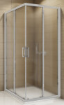 SanSwiss TOPAC10000122 Sprchový kout čtvercový 100×100 cm, matný elox/durlux