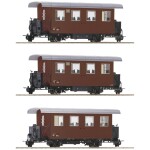 Roco 74030 3dílná sada průběžných vozů ICE 1 Redesign 2005 značky DB-AG Třída 1, třída Avmz 801.0, třída 2, třída Bvmz 8