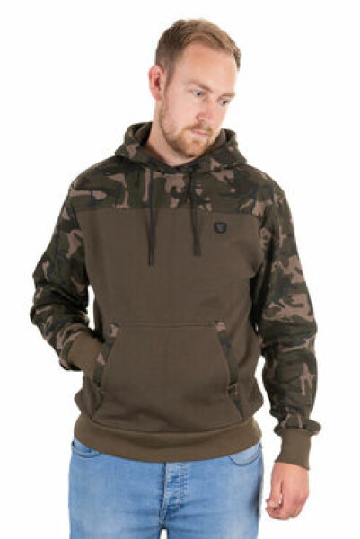 FOX Mikina Khaki/Camo Hoody S (CFX055)