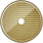 MEXEN - Aura skleněné umyvadlo na desku 39 x 39, zlato 24013952
