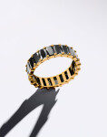 FURIOSA® Prsten Crush Noir 18K POZLACENÍ M